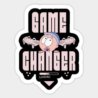 Gamer Pregnancy Announcement Sticker